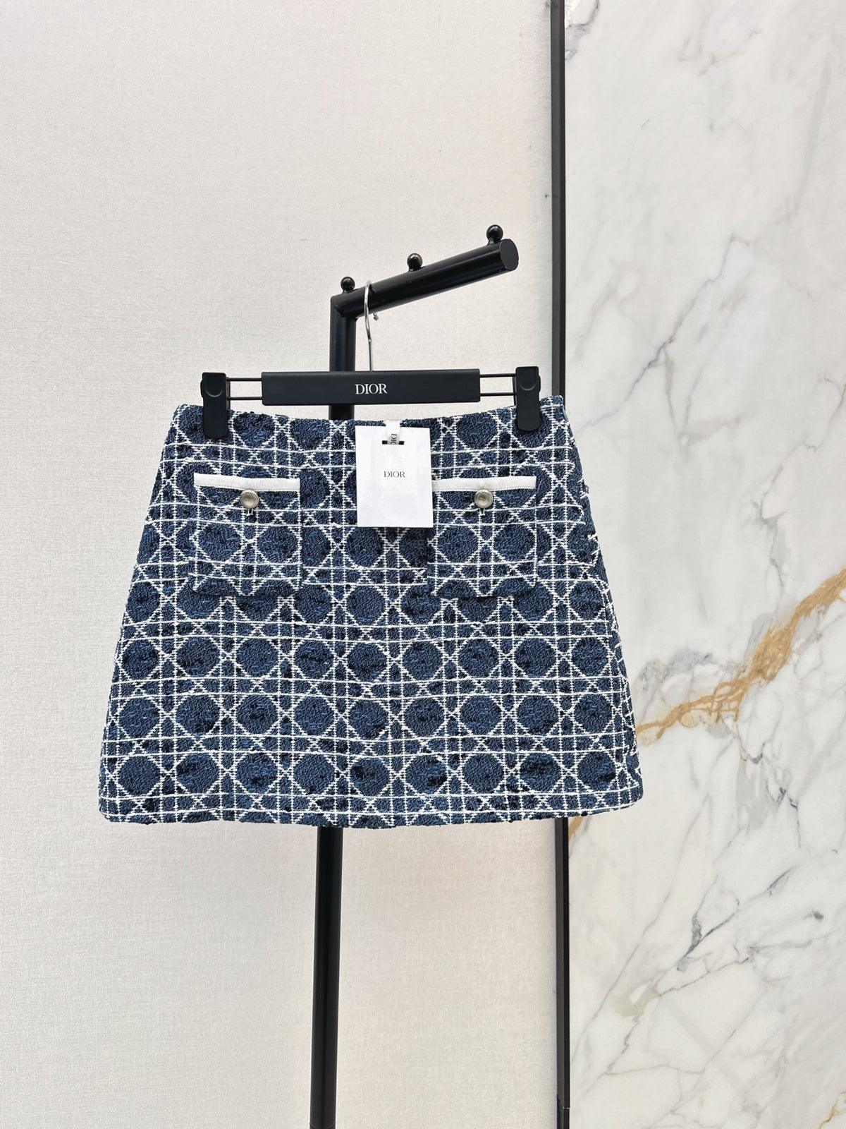 26FW New Rope & Plaid A-Line Skirt 🩵