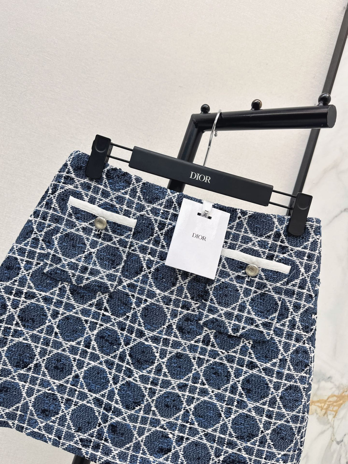 26FW New Rope & Plaid A-Line Skirt 🩵