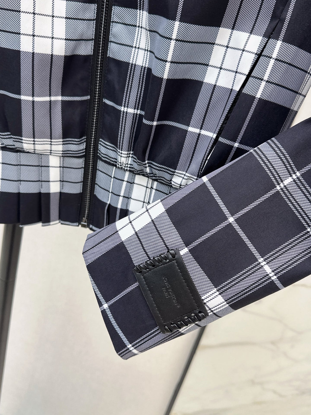 26FW New Plaid Stand-Collar Cropped Jacket 🖤