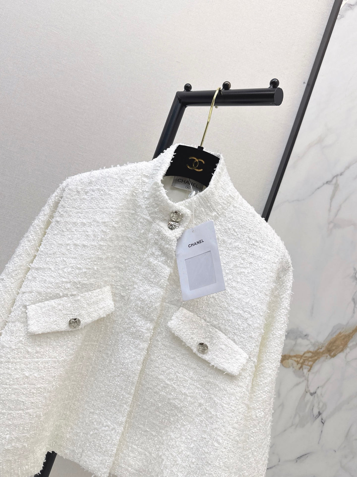 26FW New Knit Cape-Style Jacket with Stand Collar 🤍