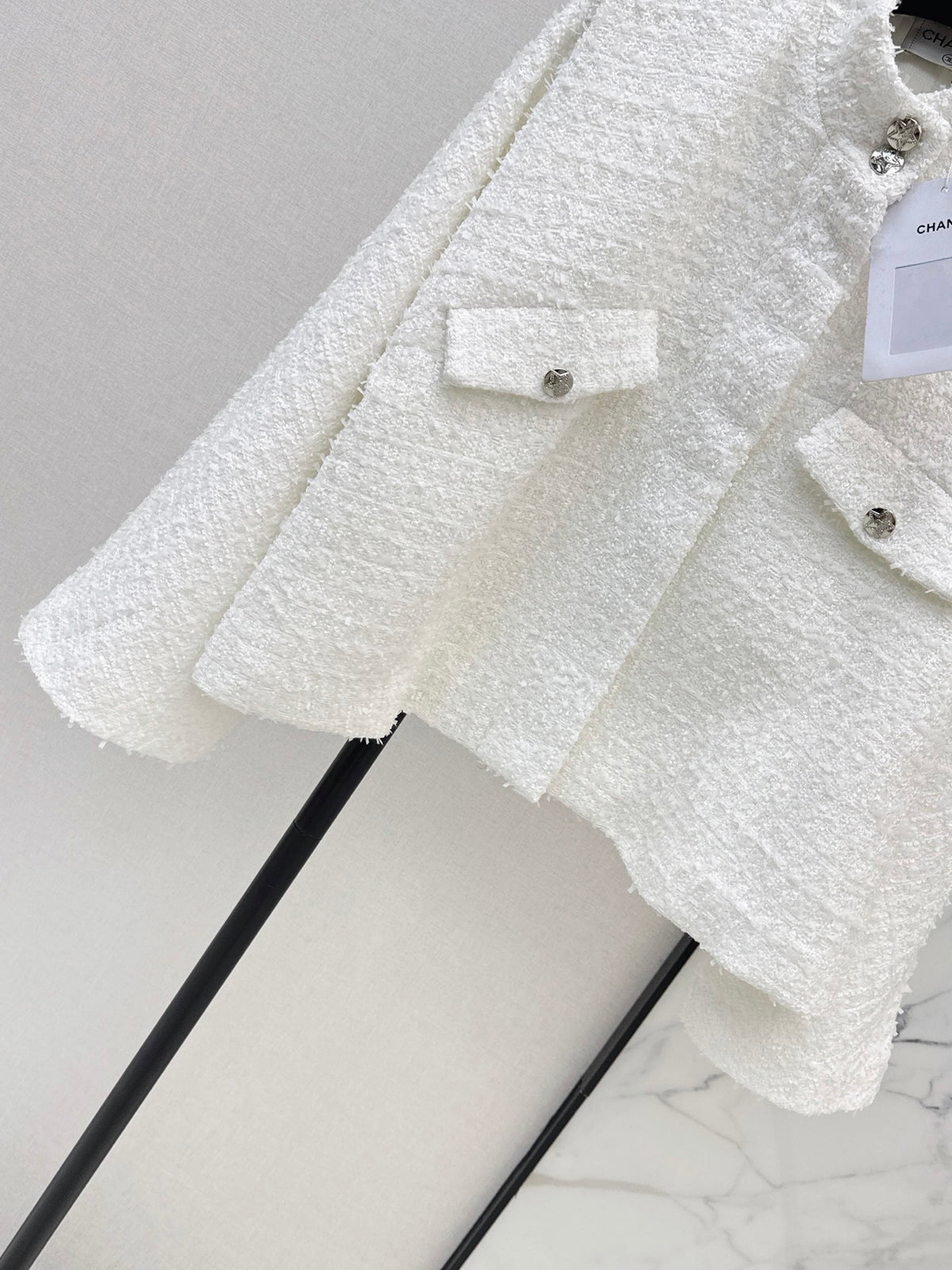 26FW New Knit Cape-Style Jacket with Stand Collar 🤍