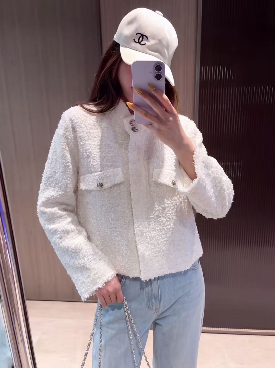 26FW New Knit Cape-Style Jacket with Stand Collar 🤍