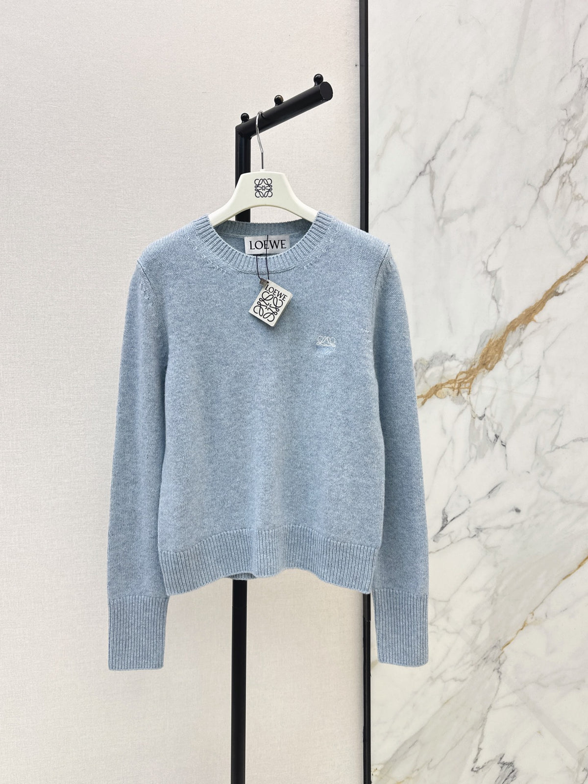 26FW New Blue Crew-Neck Wool Sweater 🩵