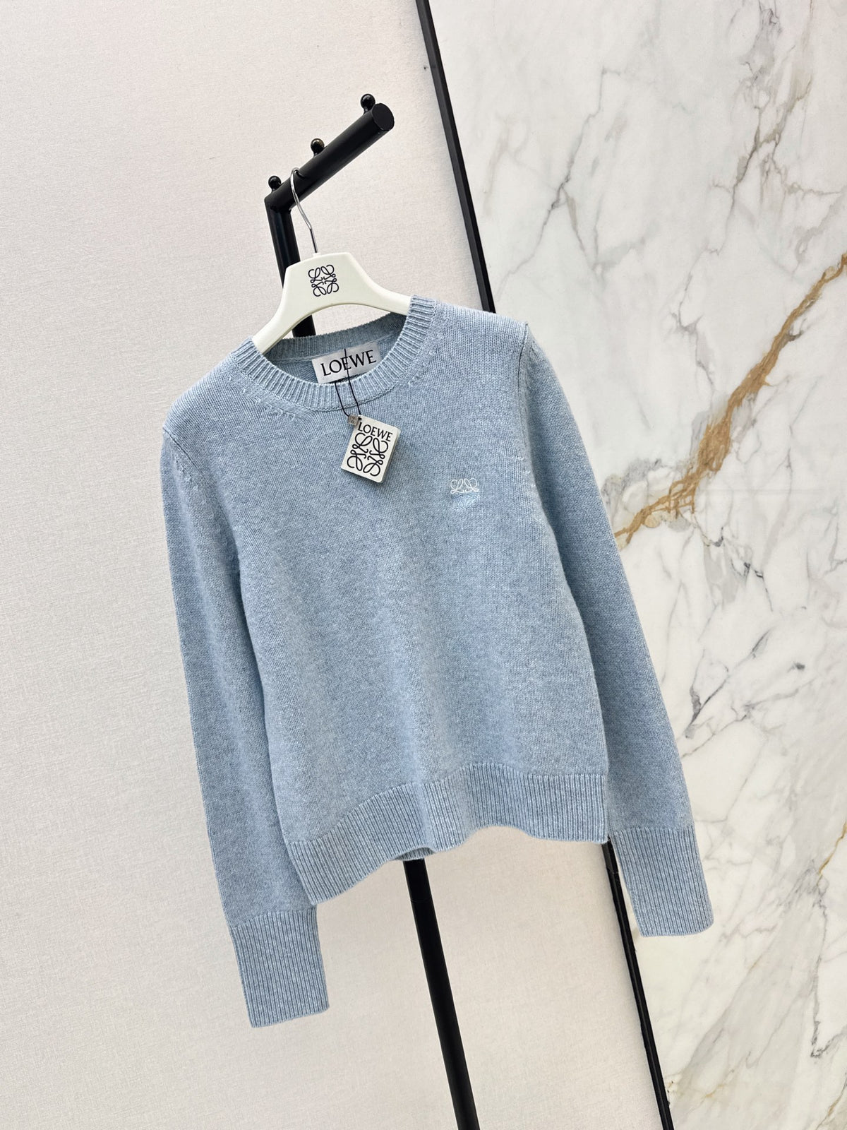 26FW New Blue Crew-Neck Wool Sweater 🩵