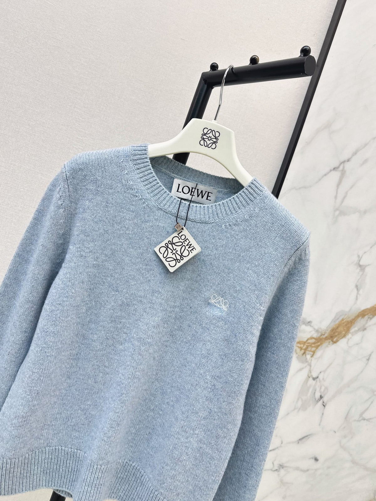 26FW New Blue Crew-Neck Wool Sweater 🩵