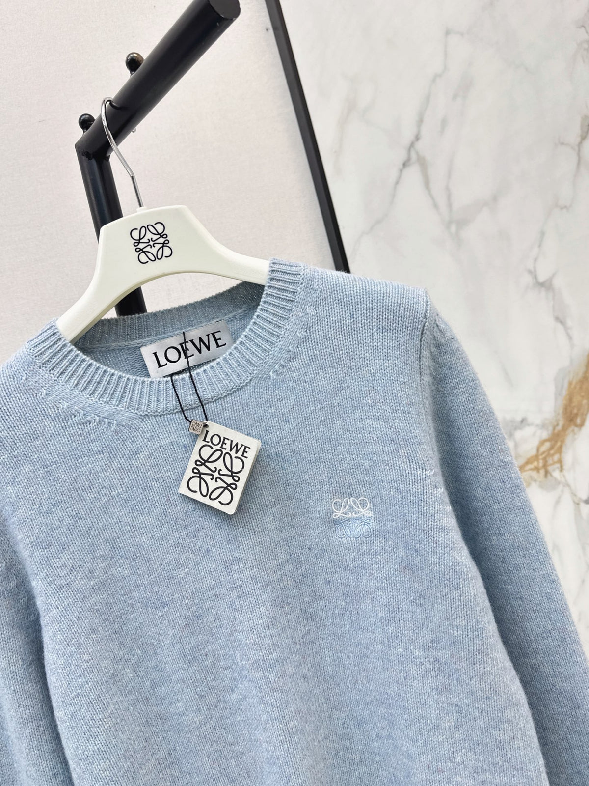 26FW New Blue Crew-Neck Wool Sweater 🩵
