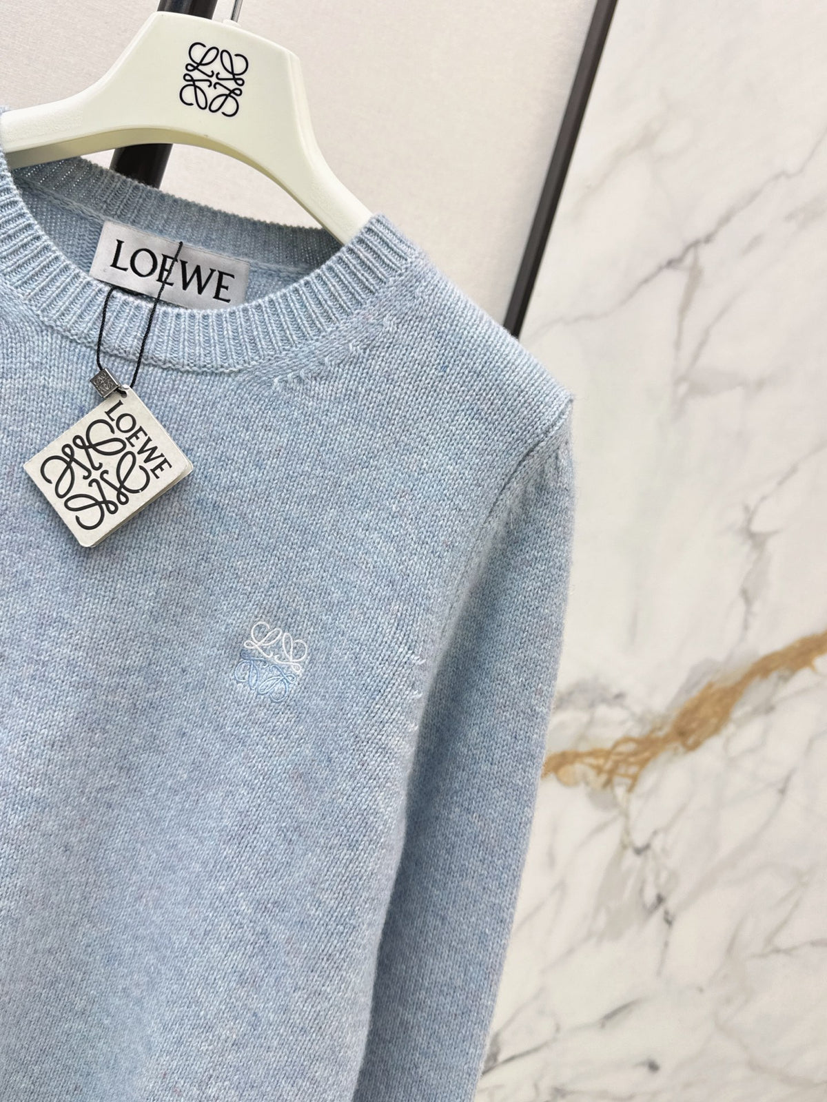 26FW New Blue Crew-Neck Wool Sweater 🩵