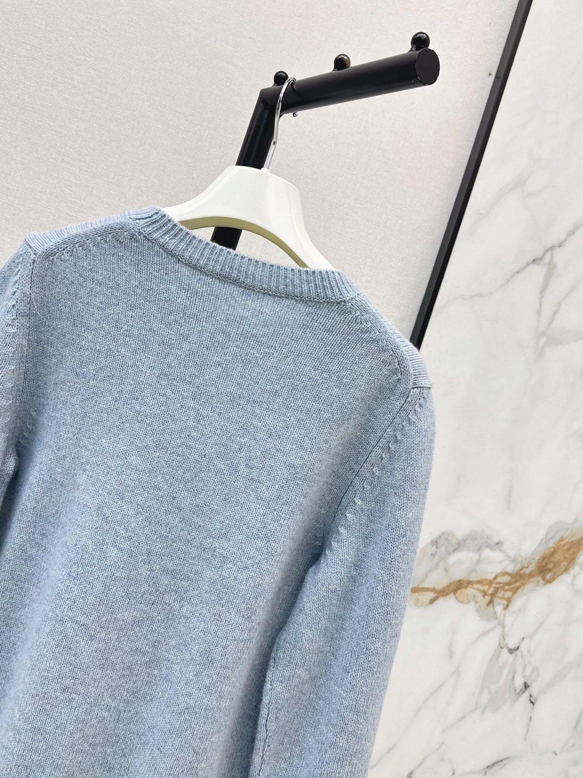 26FW New Blue Crew-Neck Wool Sweater 🩵