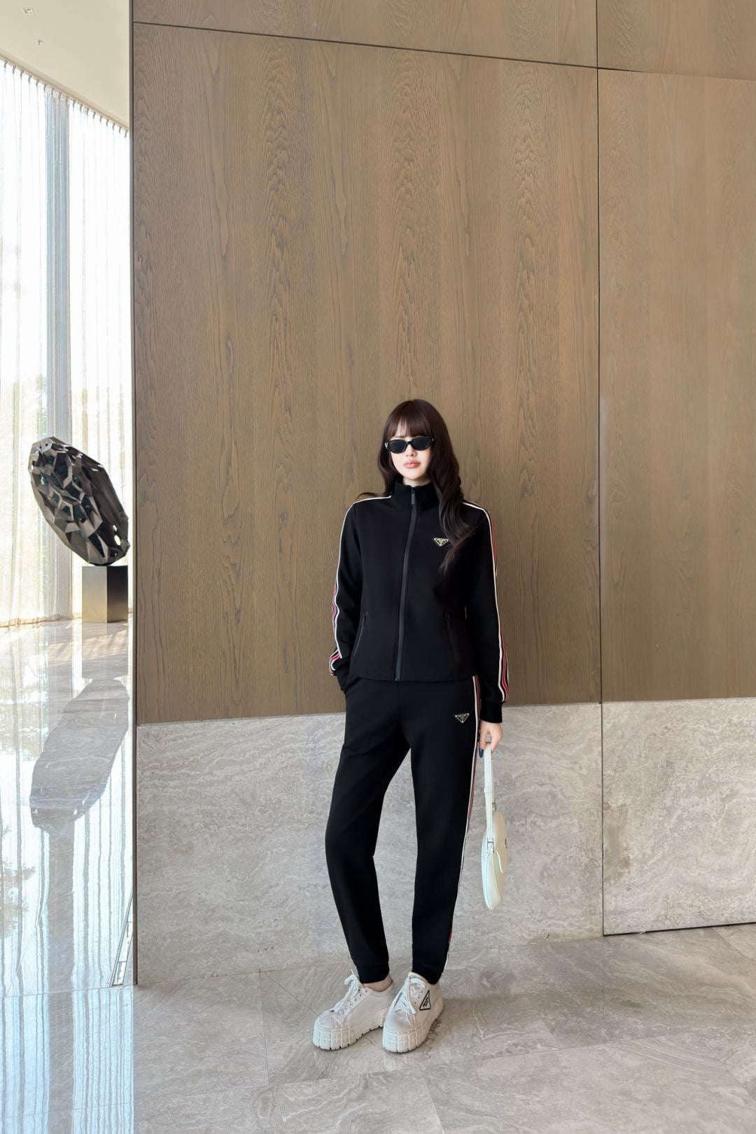 26FW New: Stand-collar jacket + elastic-waist casual trousers = casual set 🖤
