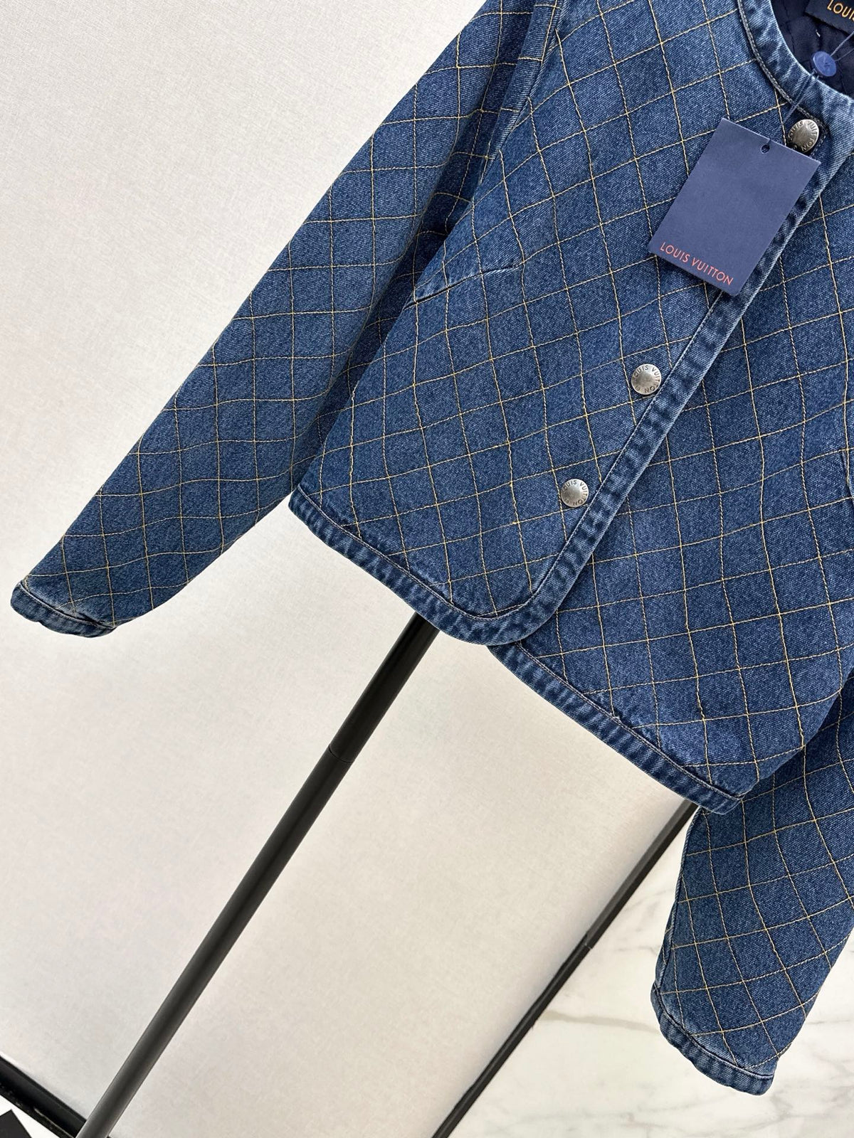 26FW New Diamond-Pattern Denim Jacket 🩵