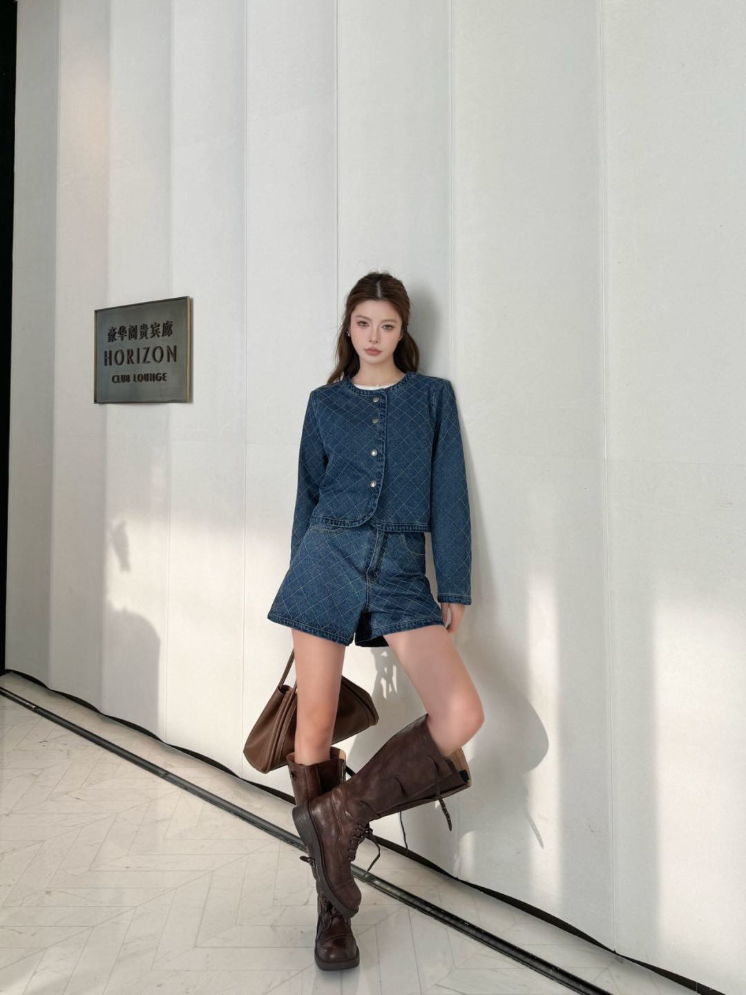 26FW New Diamond-Pattern Denim Jacket 🩵