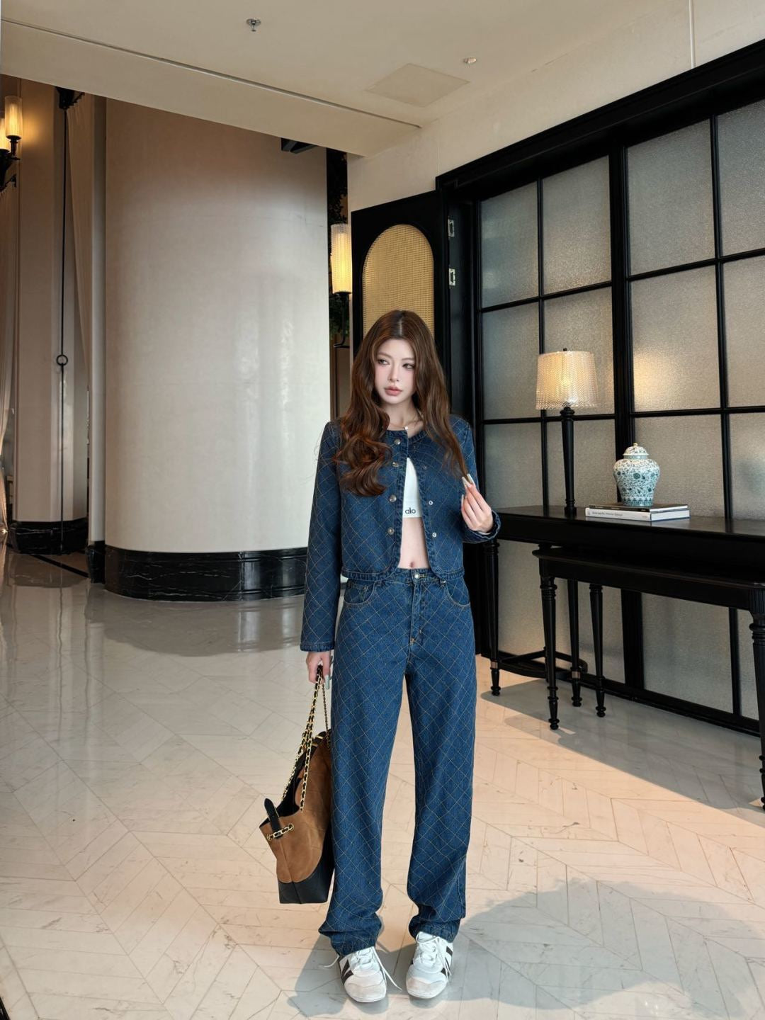 26FW New Diamond-Pattern Denim Jeans 🩵