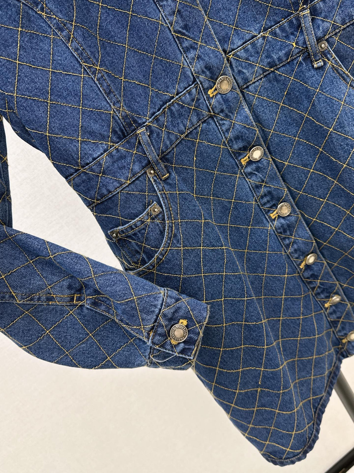26FW New Diamond-Pattern Denim Dress 🩵