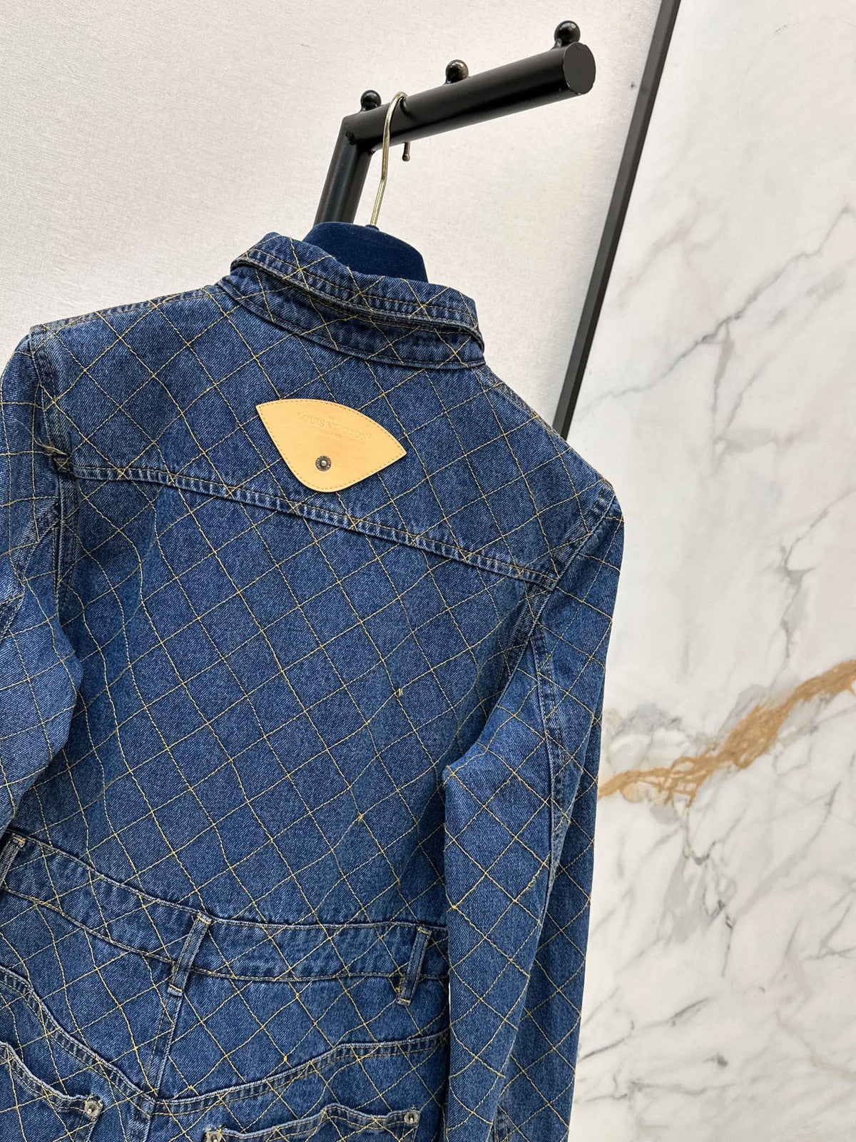 26FW New Diamond-Pattern Denim Dress 🩵