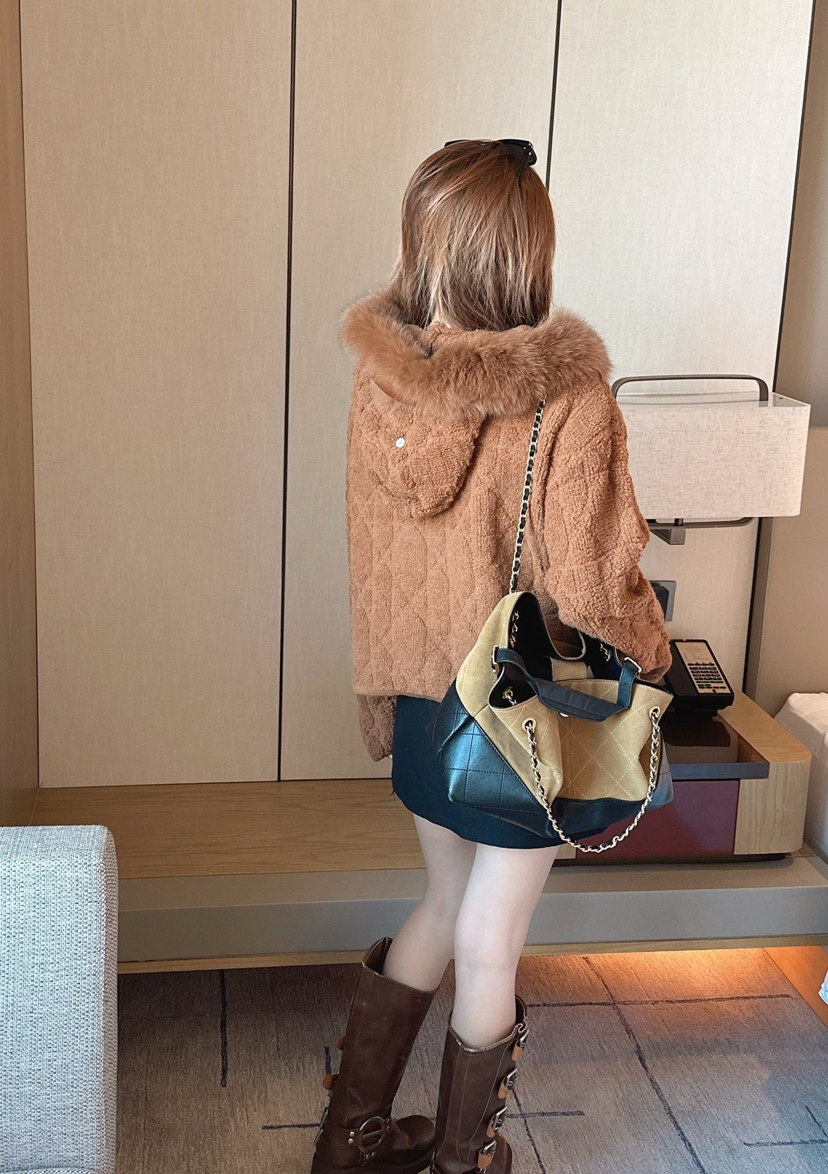 26FW New Coat with Fox Fur Collar 🤍