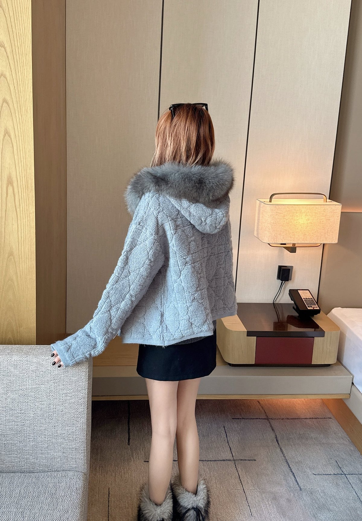 26FW New Coat with Fox Fur Collar 🤍