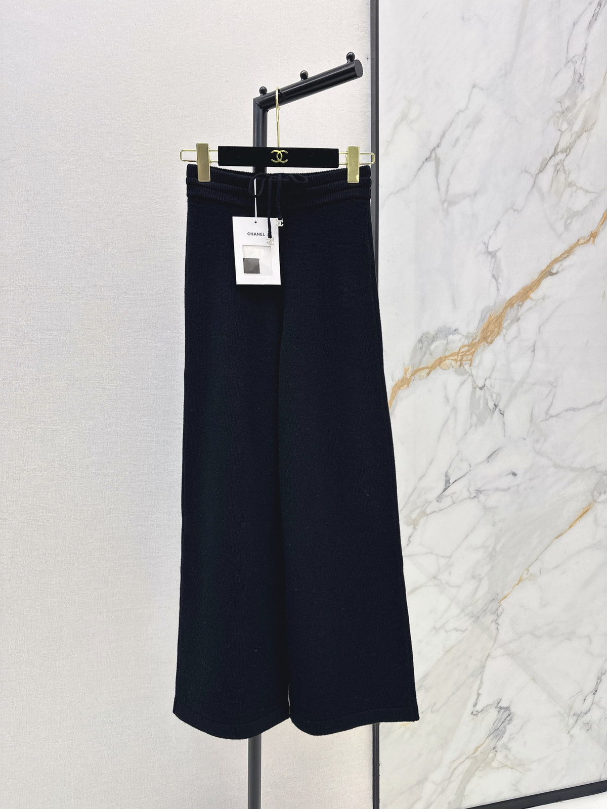 26FW New Elastic-Waist Cashmere Straight-Leg Trousers 🖤
