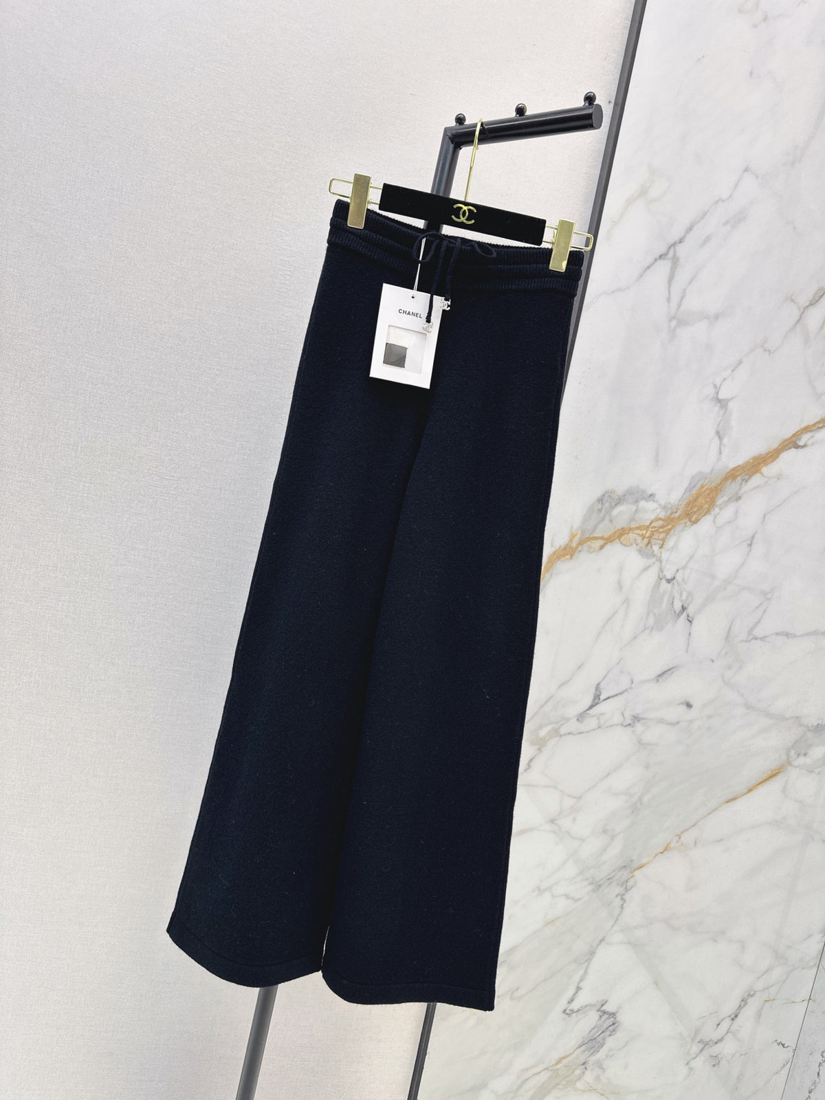 26FW New Elastic-Waist Cashmere Straight-Leg Trousers 🖤