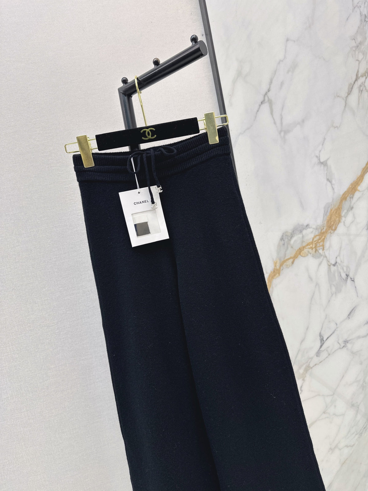 26FW New Elastic-Waist Cashmere Straight-Leg Trousers 🖤