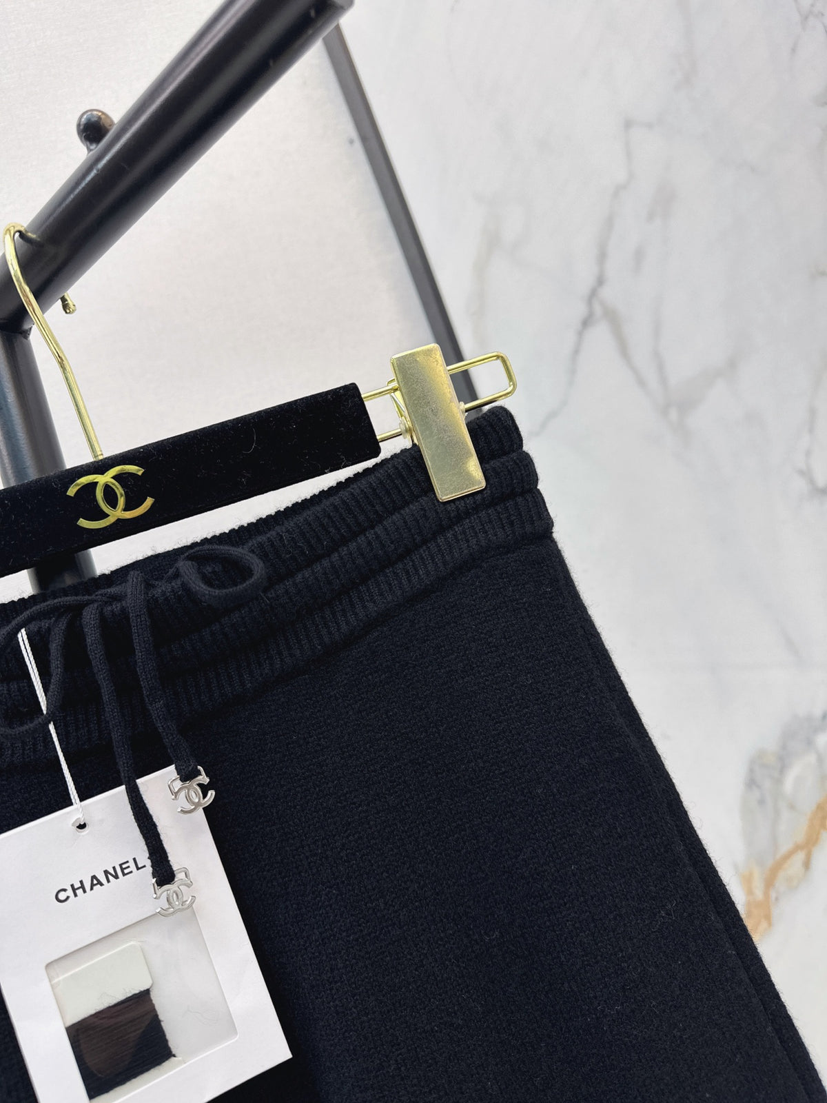26FW New Elastic-Waist Cashmere Straight-Leg Trousers 🖤