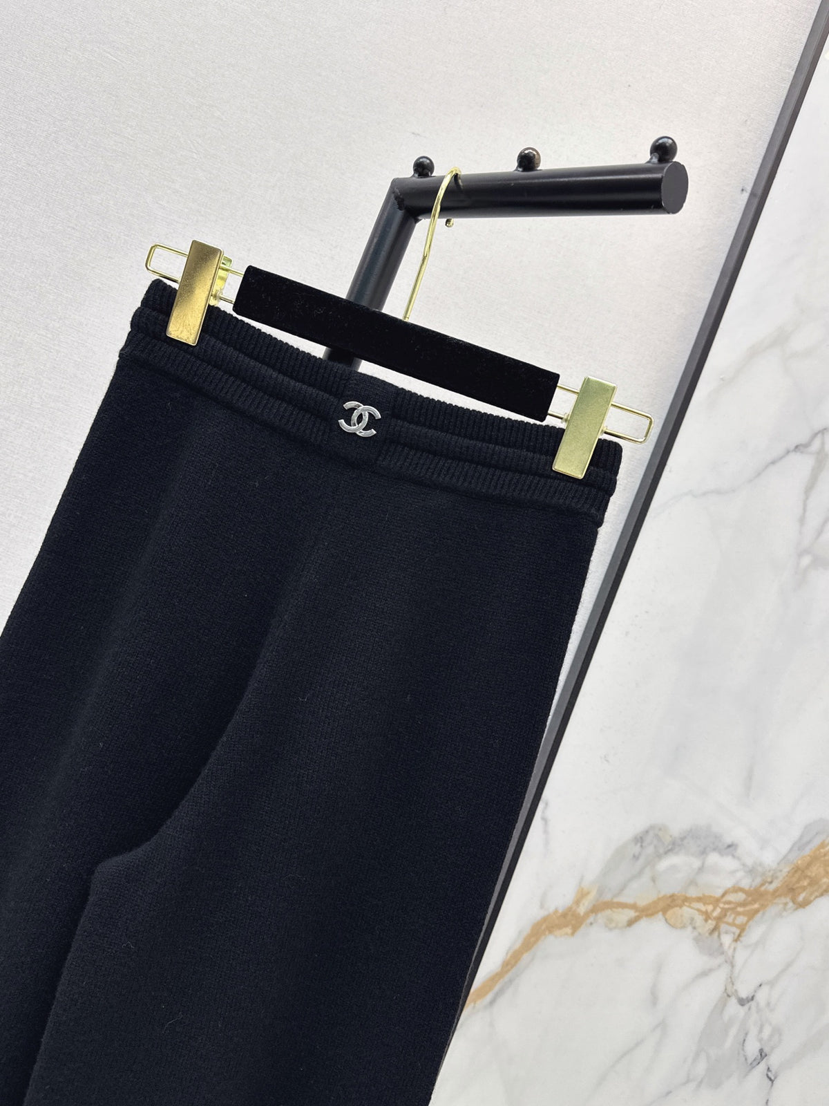 26FW New Elastic-Waist Cashmere Straight-Leg Trousers 🖤