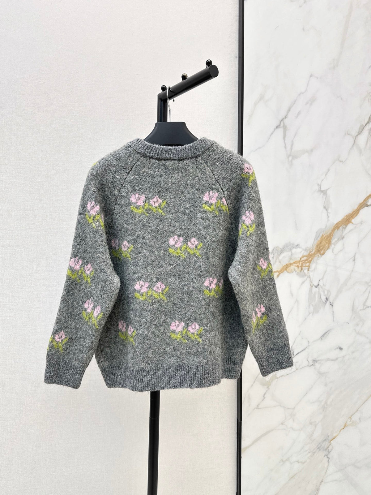 26FW New Floral Knit Wool Cardigan 🖤