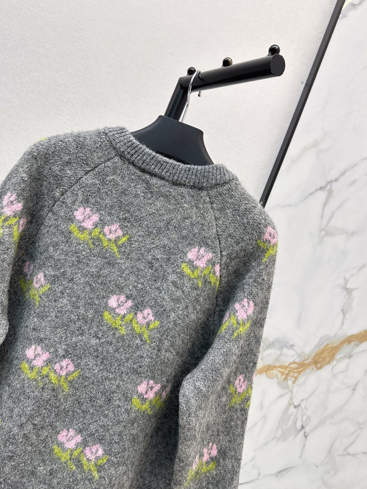 26FW New Floral Knit Wool Cardigan 🖤