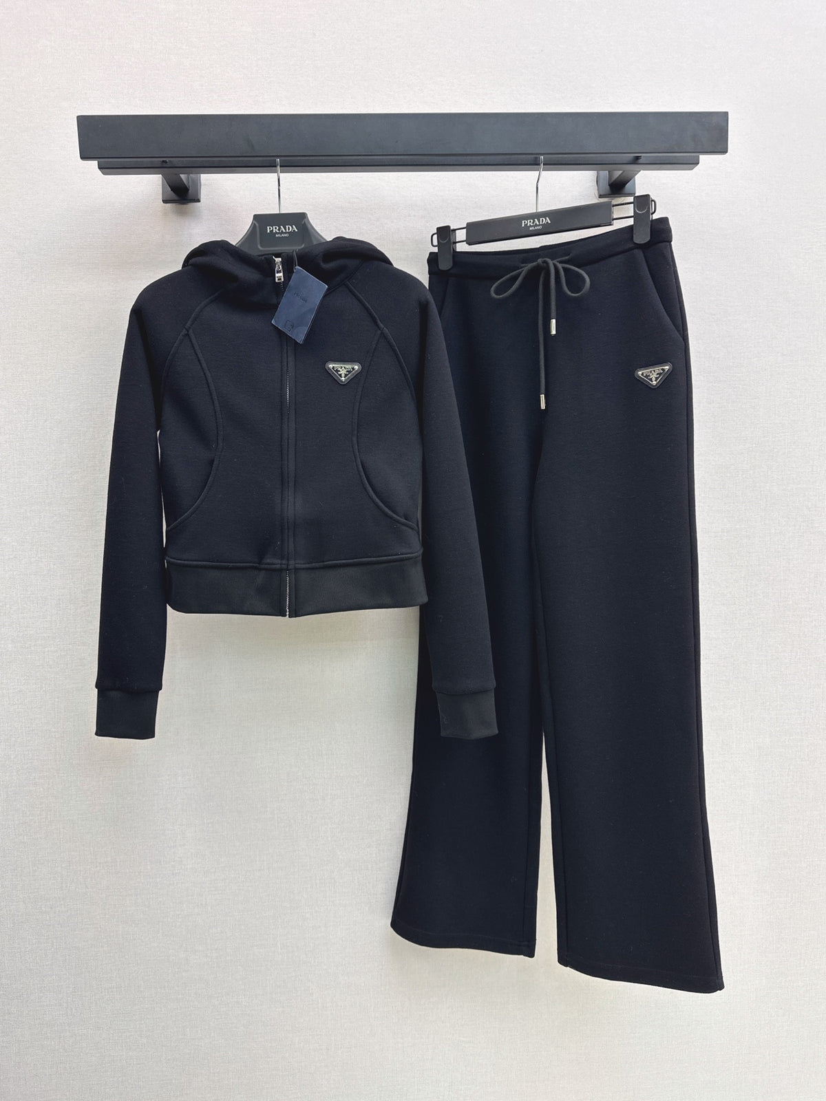 26FW New Black Hooded Sweatshirt Set 🖤