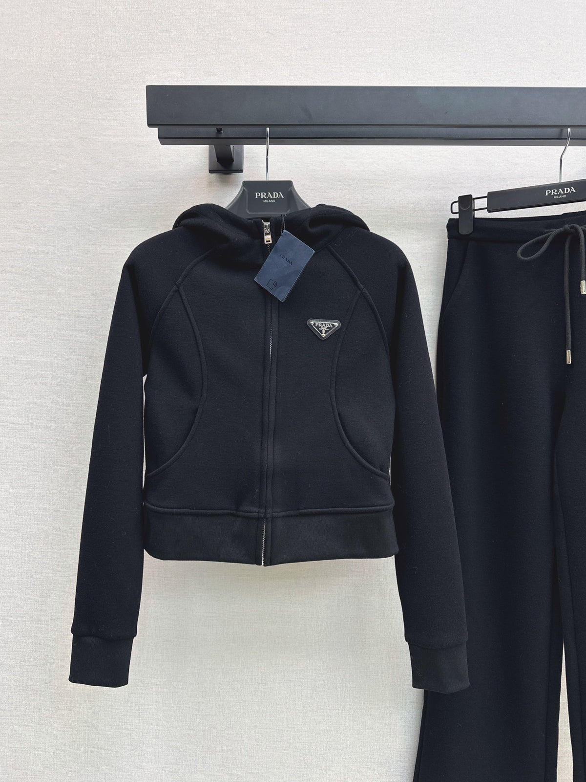 26FW New Black Hooded Sweatshirt Set 🖤