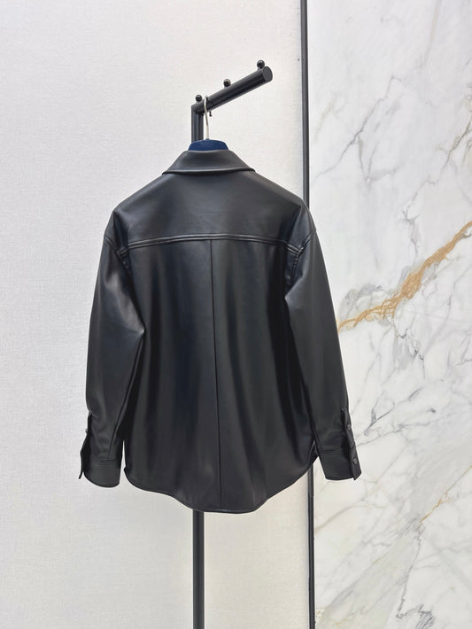 26FW New Black Leather Jacket 🖤