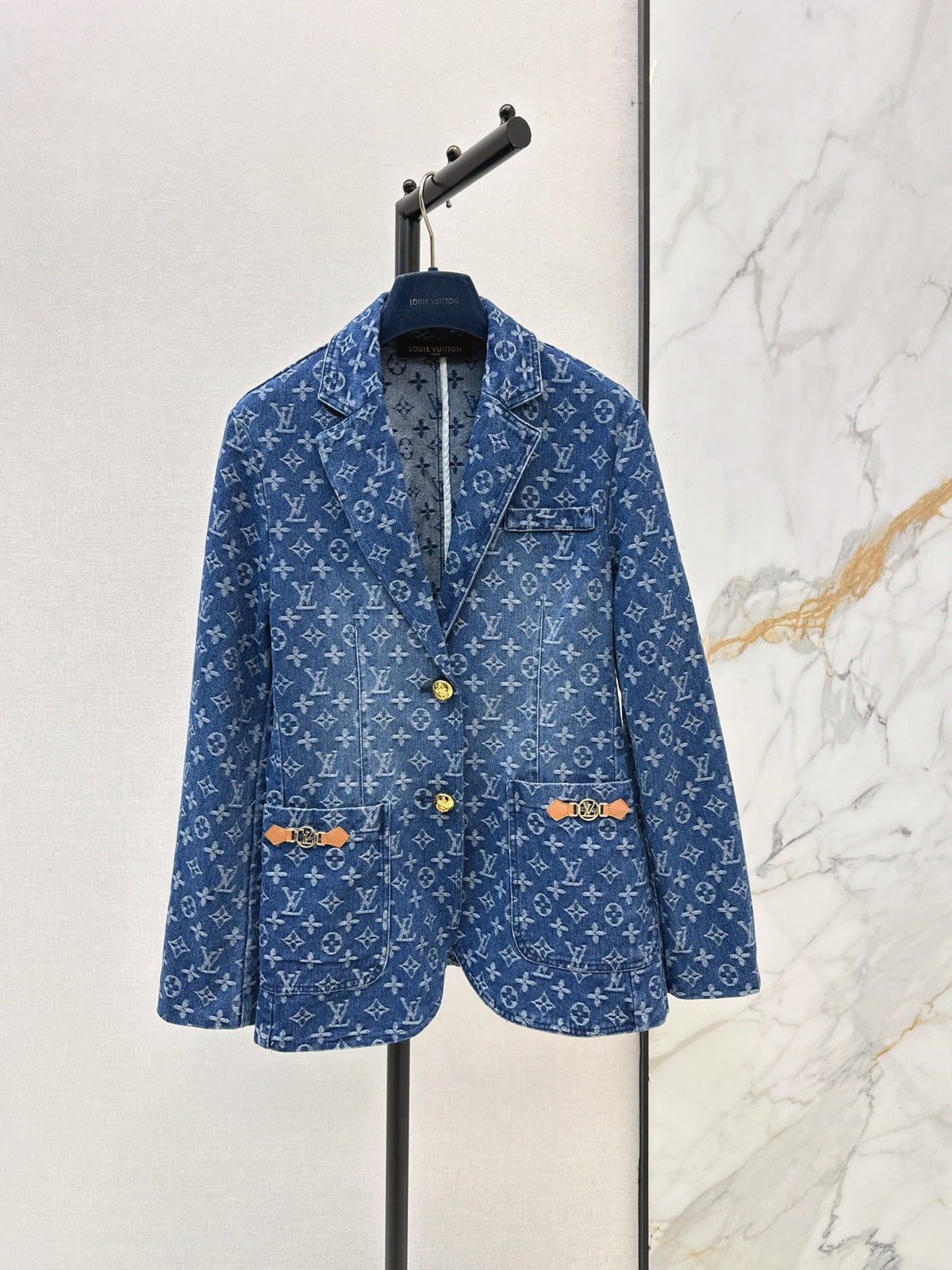 26FW New All-Over Monogram Denim Jacket 🩵