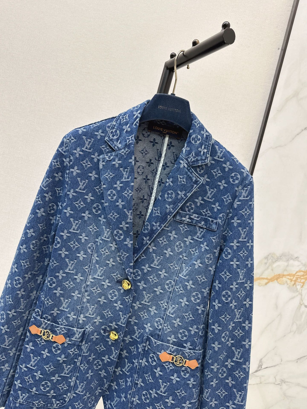 26FW New All-Over Monogram Denim Jacket 🩵