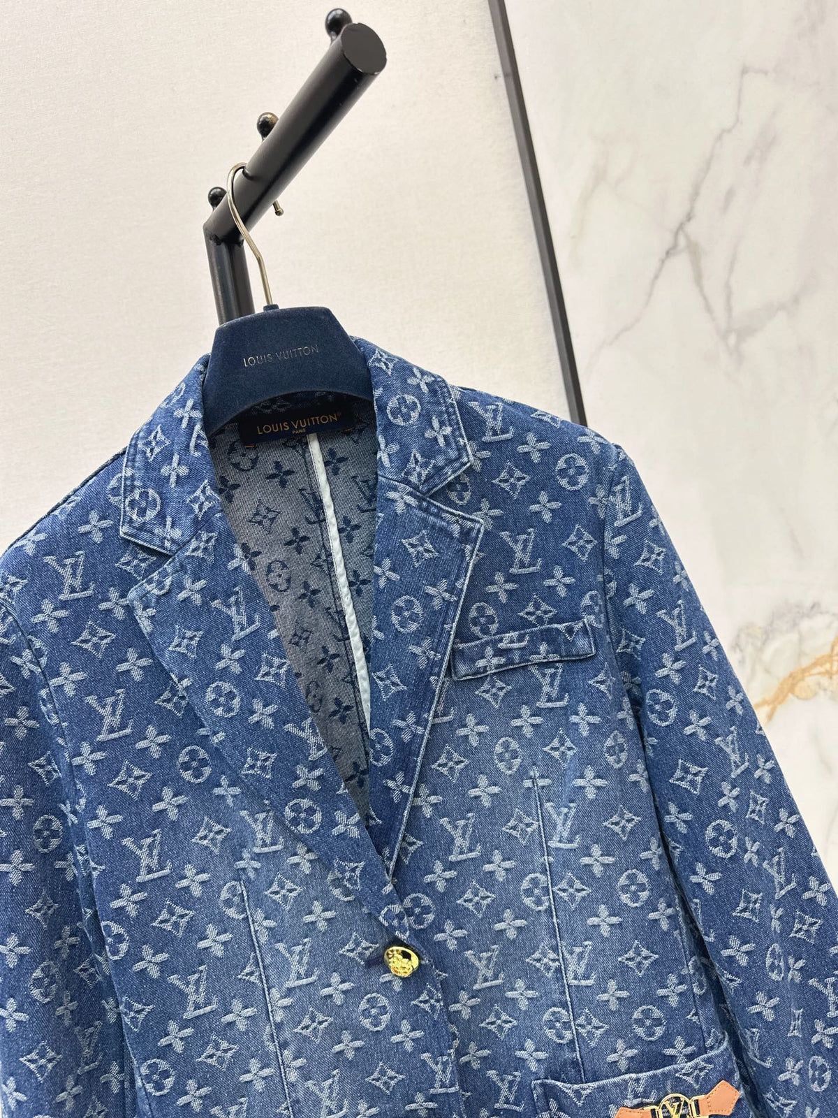 26FW New All-Over Monogram Denim Jacket 🩵