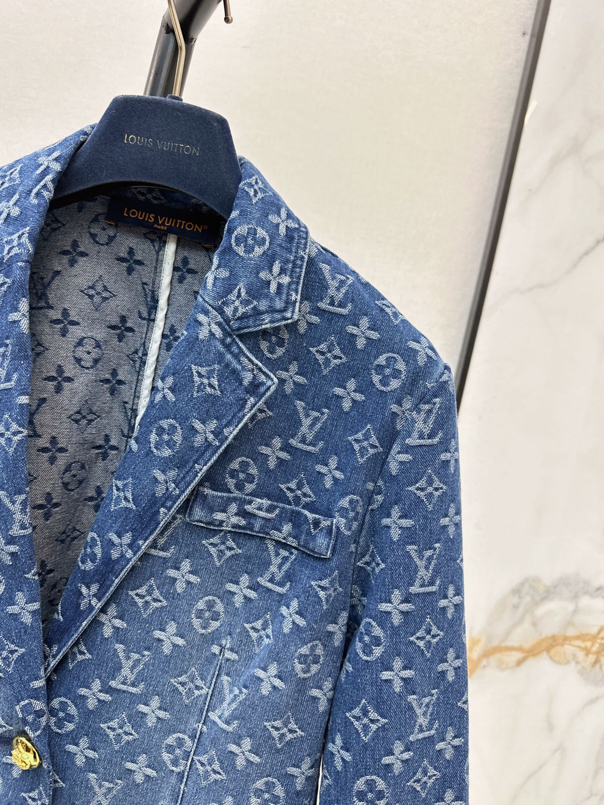 26FW New All-Over Monogram Denim Jacket 🩵