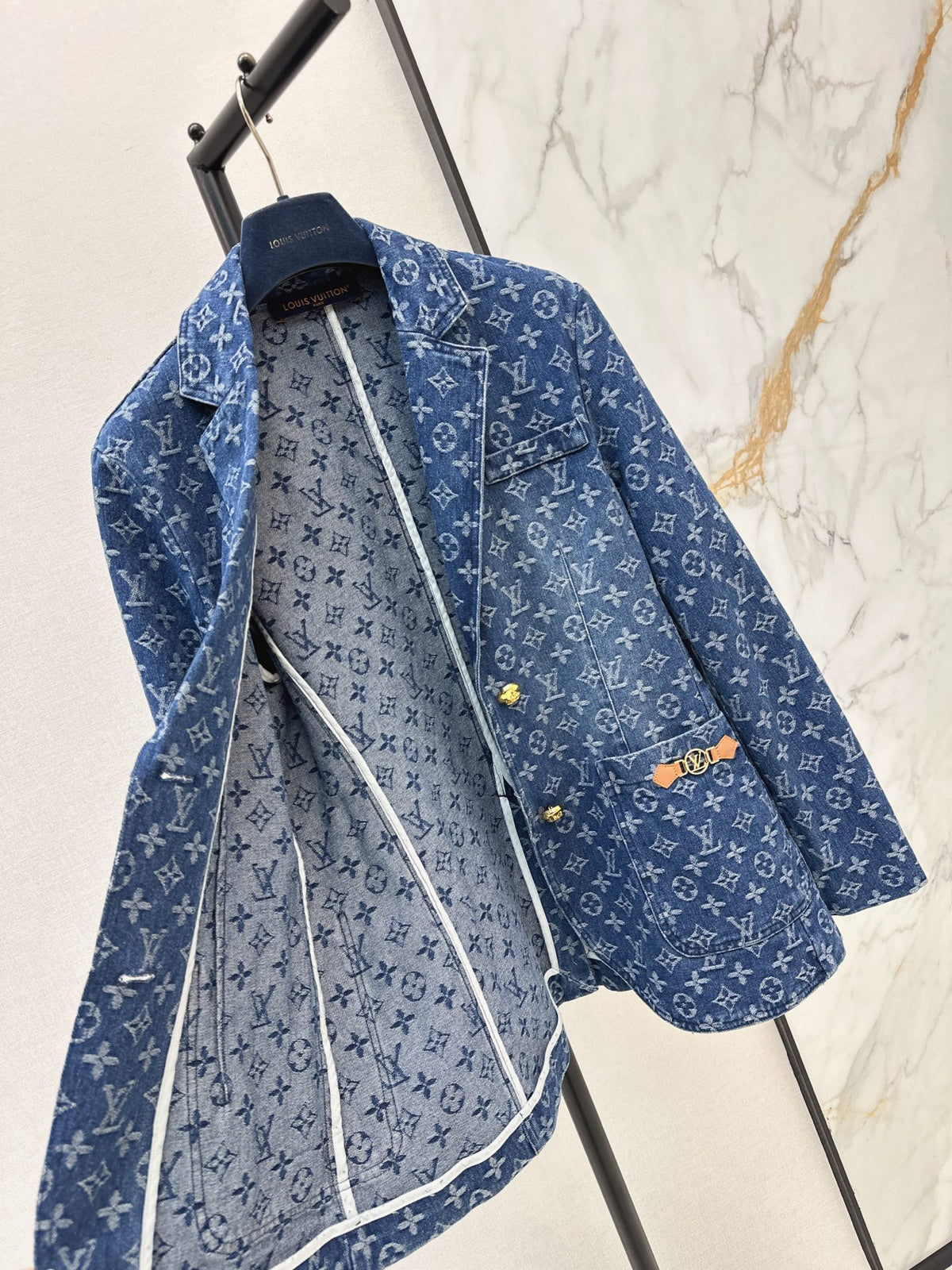 26FW New All-Over Monogram Denim Jacket 🩵