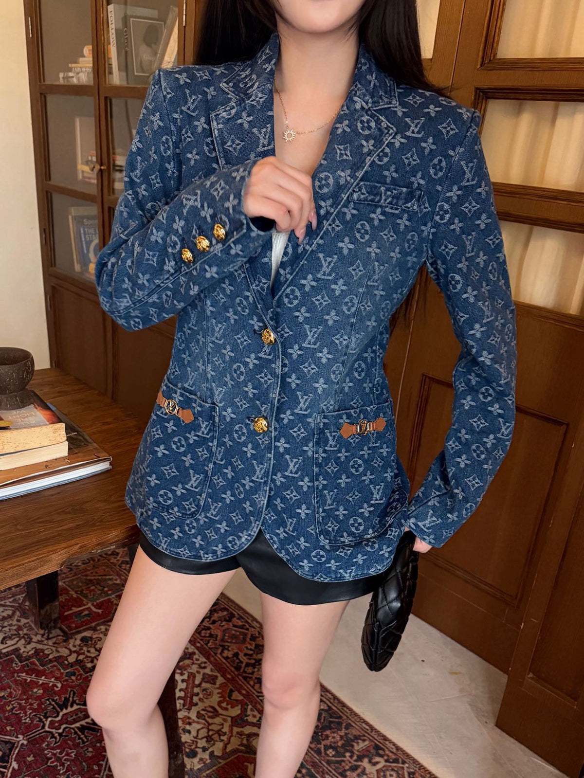 26FW New All-Over Monogram Denim Jacket 🩵