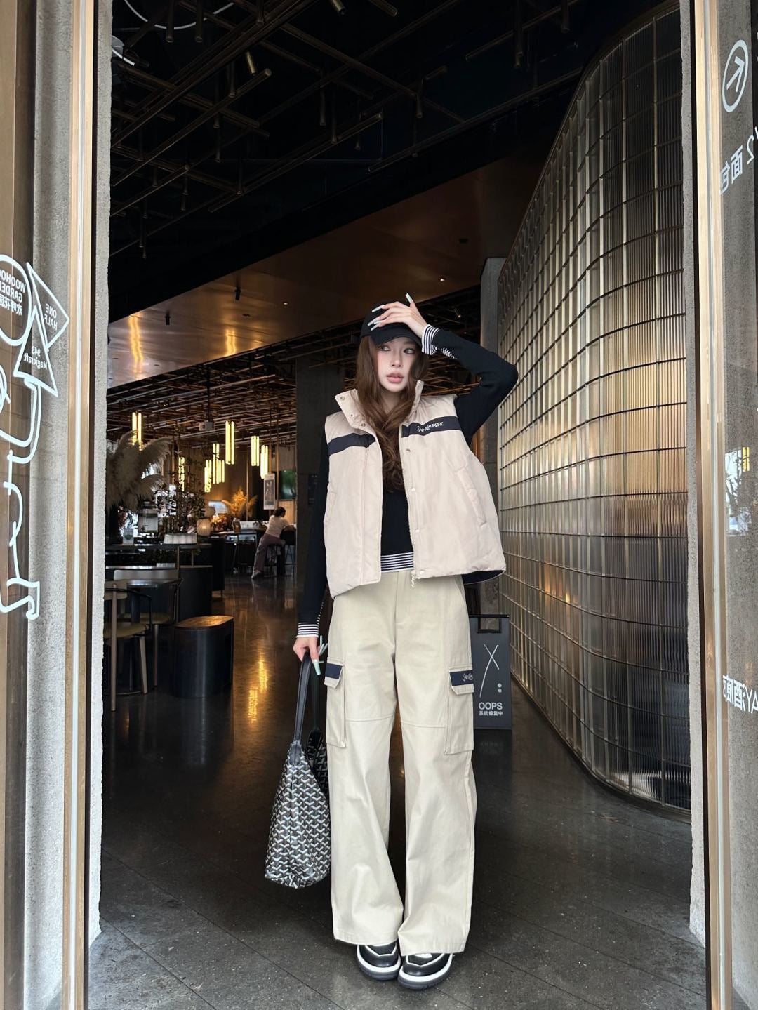 26FW New Color-Block Paneled Padded Vest 🤎