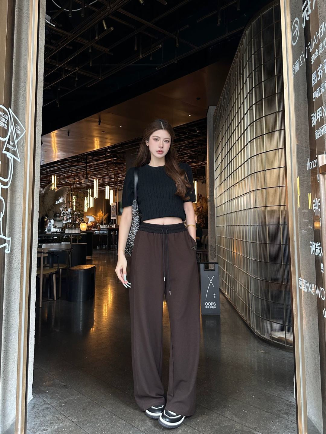 26FW New Color-Block Straight-Leg Trousers 🤎