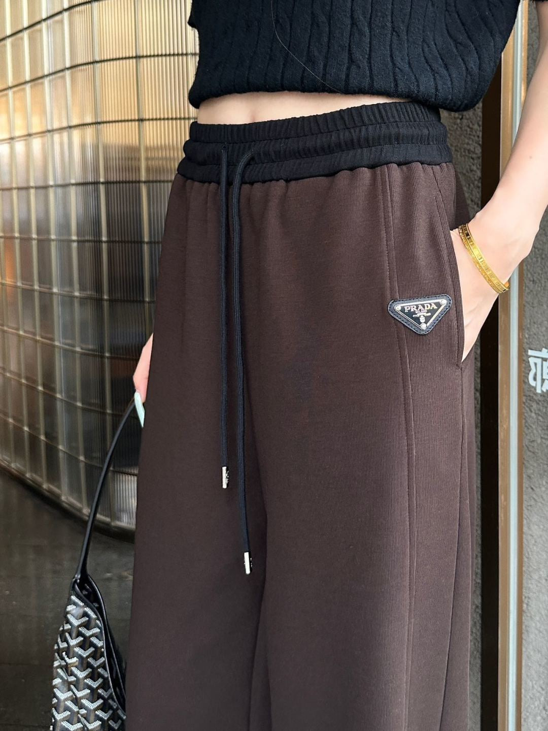 26FW New Color-Block Straight-Leg Trousers 🤎