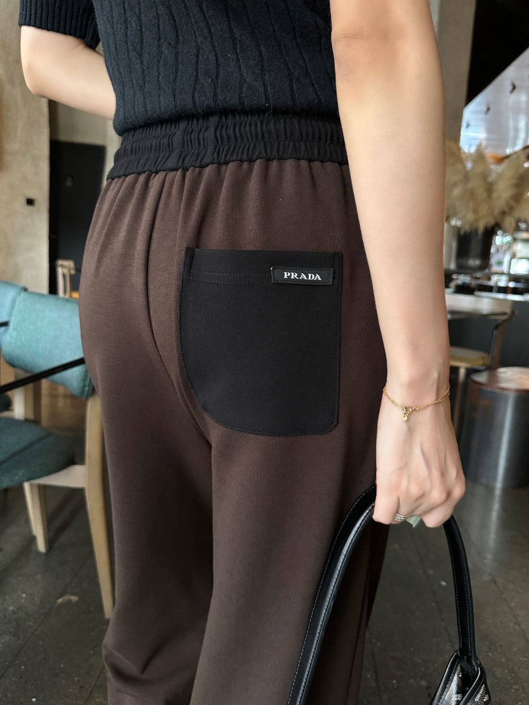26FW New Color-Block Straight-Leg Trousers 🤎