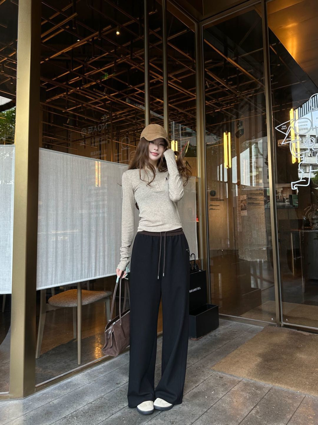 26FW New Color-Block Straight-Leg Trousers 🤎