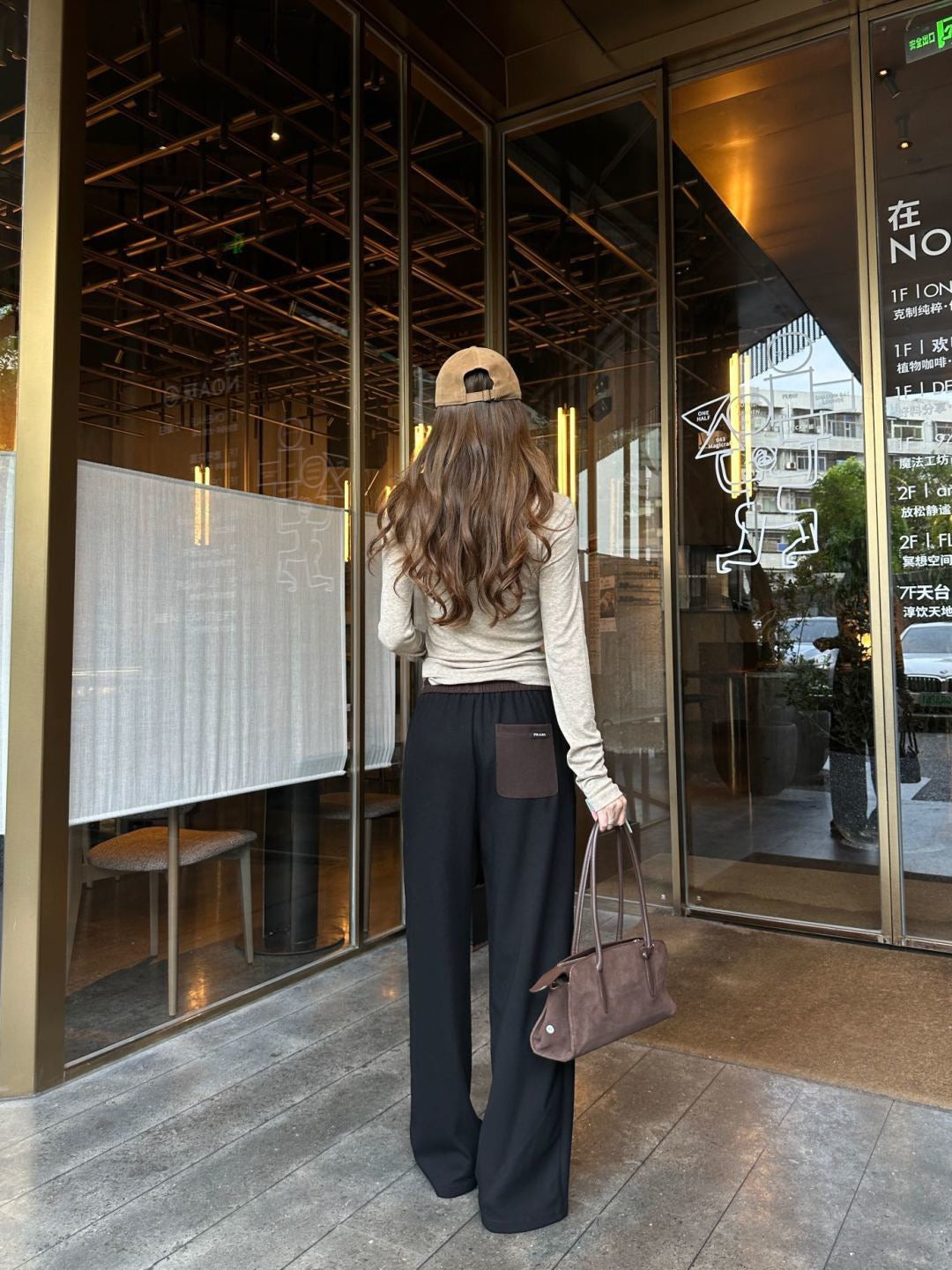 26FW New Color-Block Straight-Leg Trousers 🤎