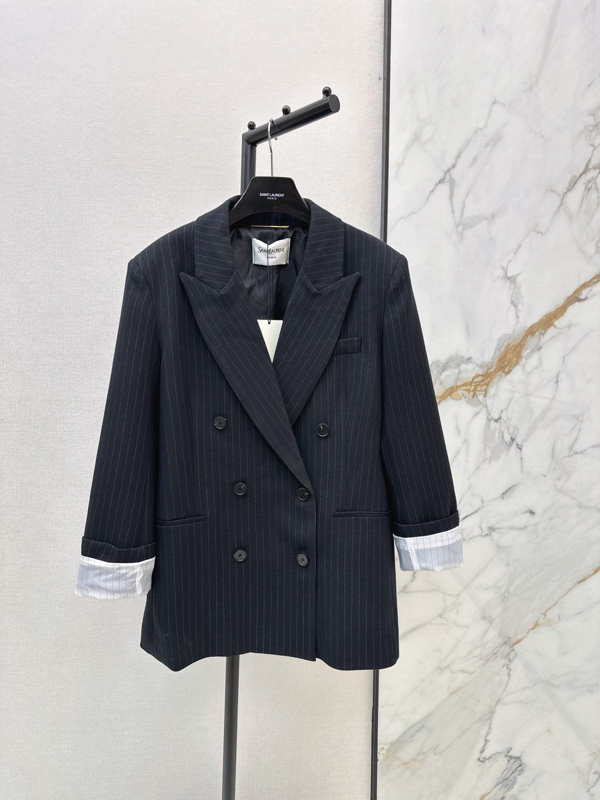 26FW New Striped Double-Breasted Blazer 🖤