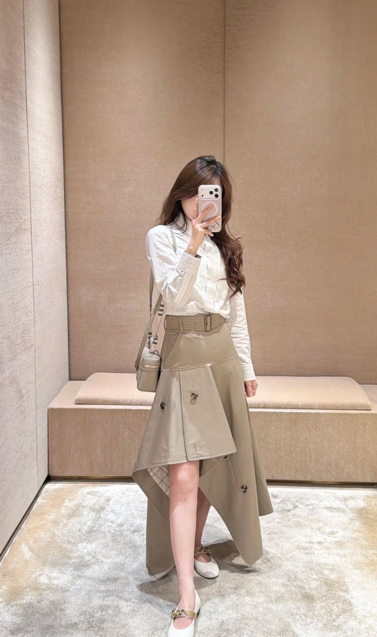 26FW New Asymmetric High-Waisted Skirt 🤎