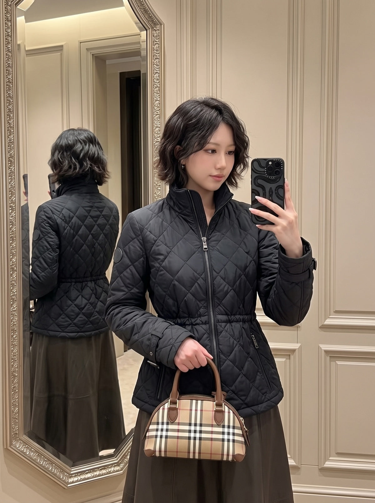 26FW New Stand-Collar Drawstring Padded Jacket 🤎