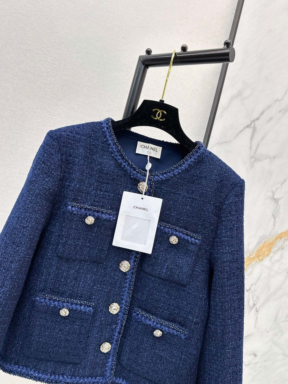 26FW New Crew-Neck Knit Jacket 🩵