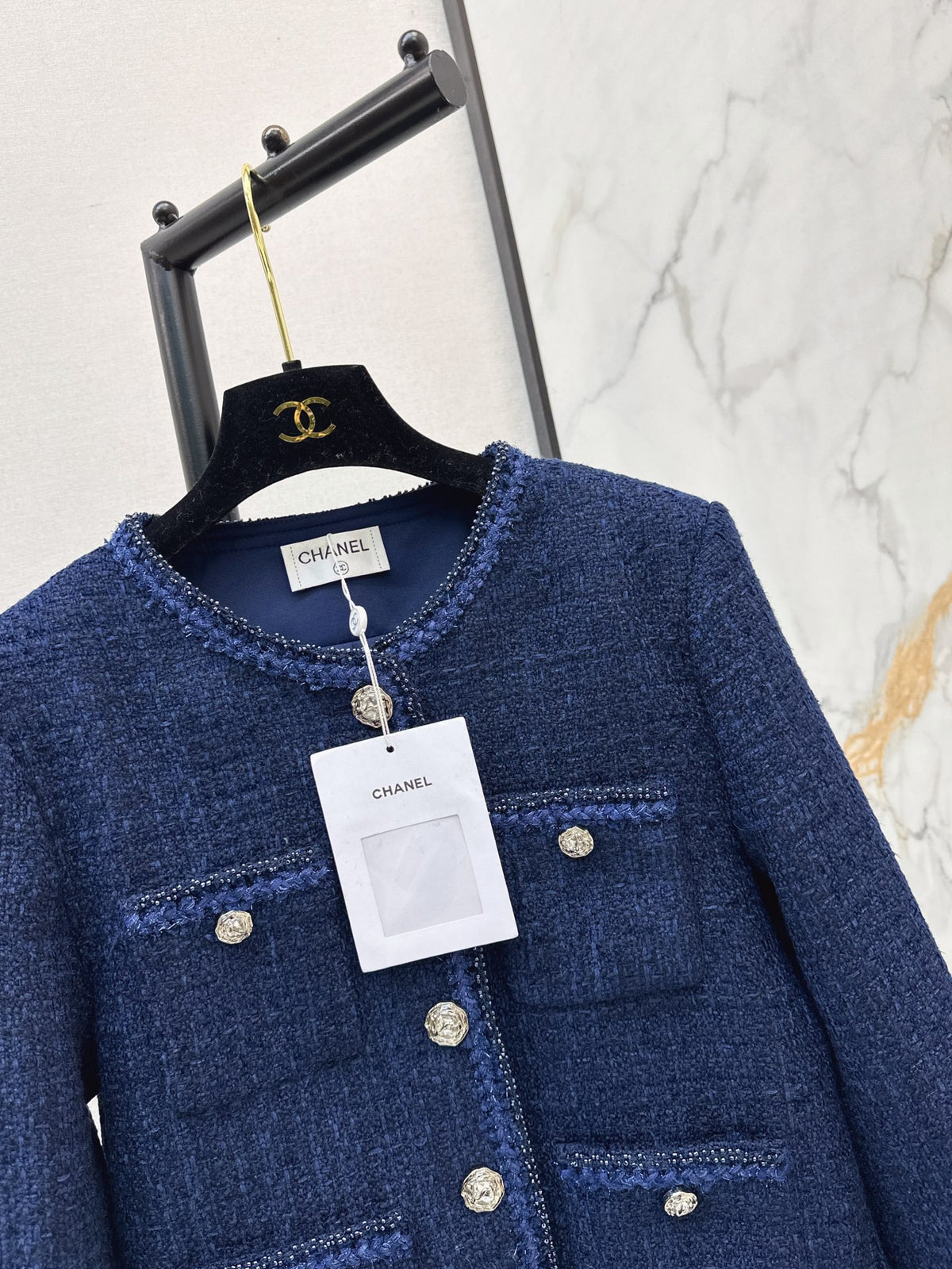 26FW New Crew-Neck Knit Jacket 🩵