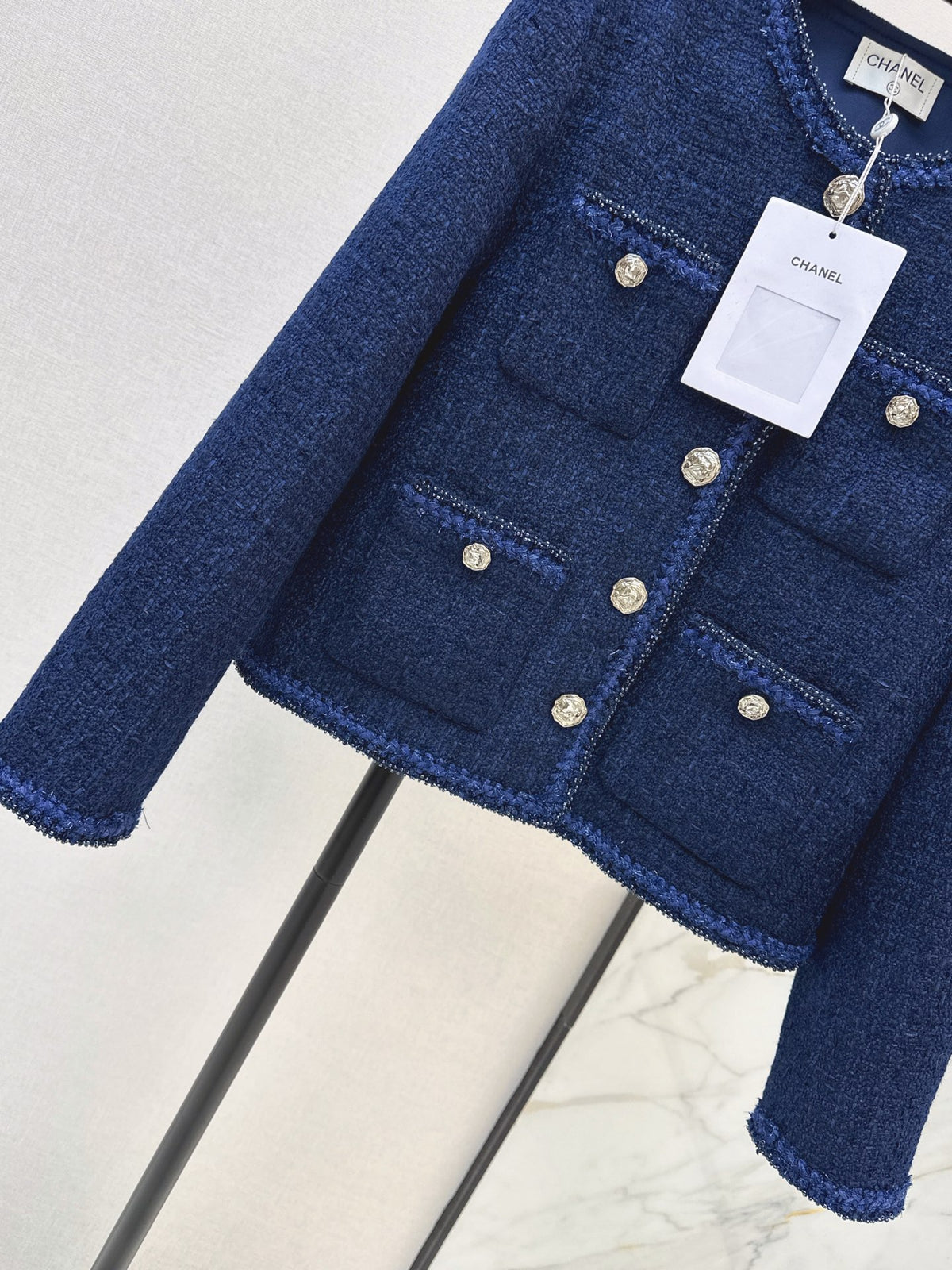 26FW New Crew-Neck Knit Jacket 🩵