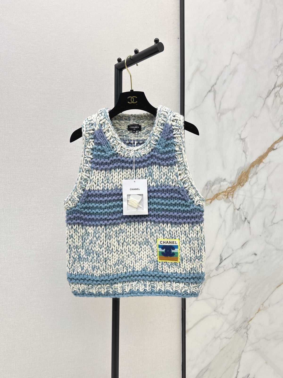 🔥Highest Quality🔥26FW New Color-Block Sleeveless Vest 🤍