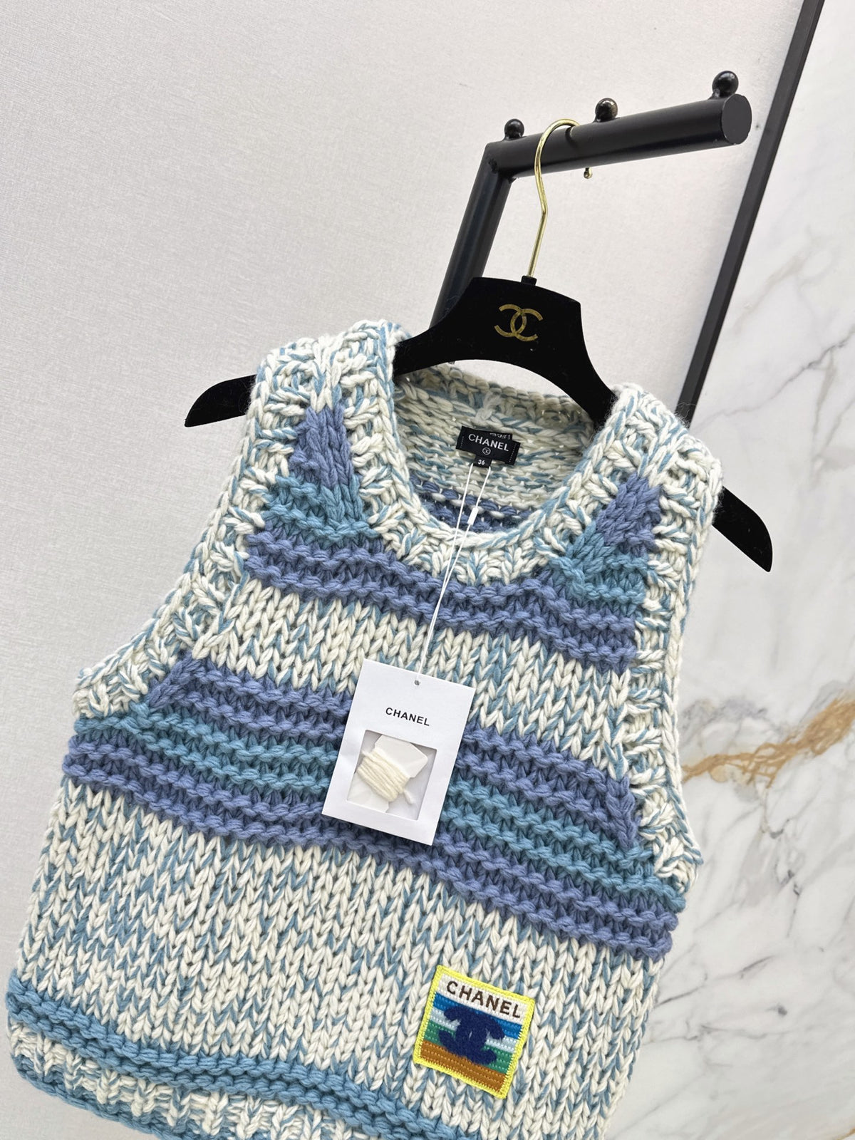 🔥Highest Quality🔥26FW New Color-Block Sleeveless Vest 🤍